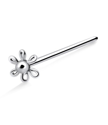 Spiral Flower Shaped Straight Nose Stud NSKA-25B